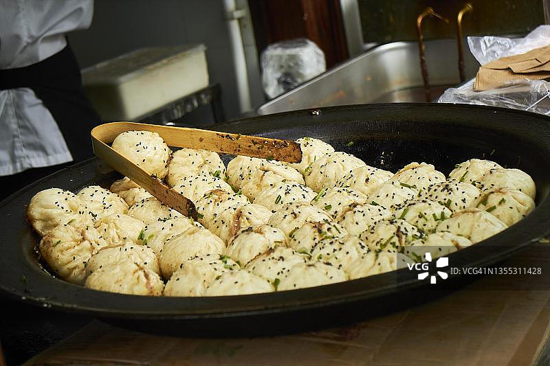 中国上海的锅贴图片素材