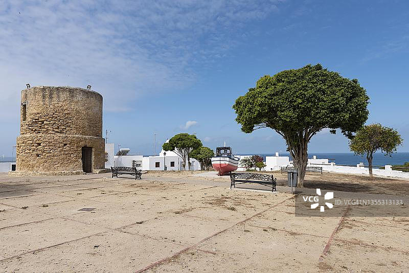 西班牙安达卢西亚科尼尔-德拉弗龙特拉渔民区图片素材