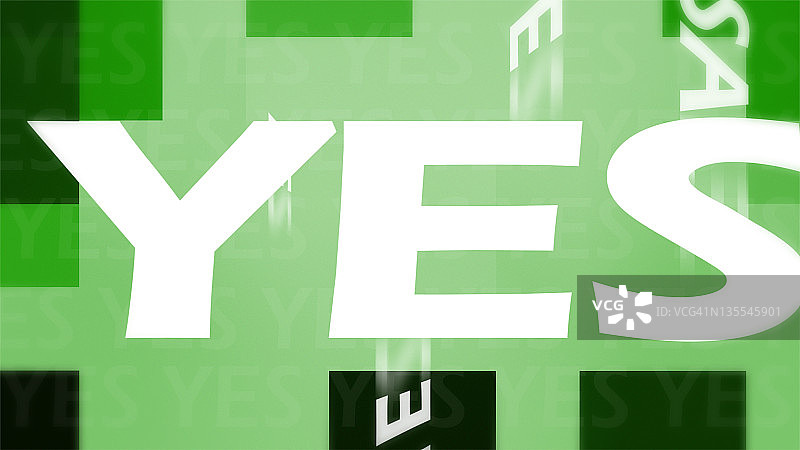 创意“是”概念图图片素材