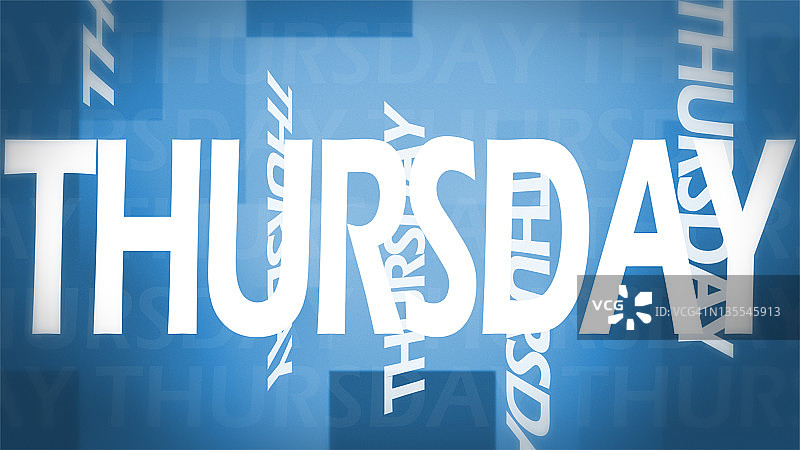 创意星期四概念图图片素材