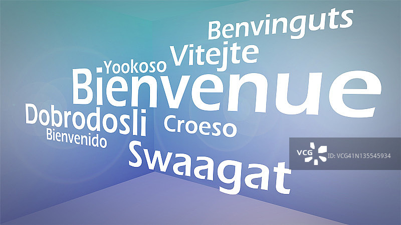 欢迎语创意概念图图片素材