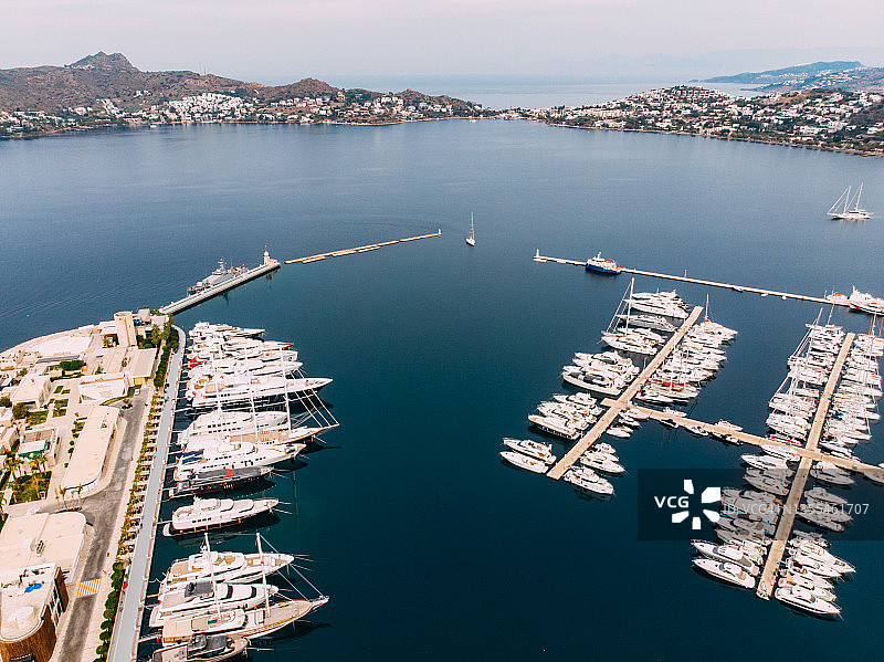 土耳其亚利卡瓦克博德鲁姆航拍图图片素材