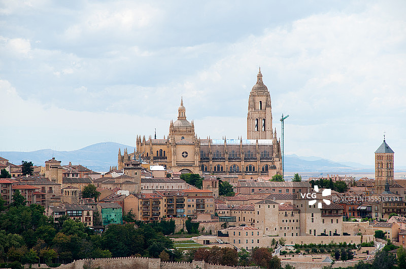塞哥维亚城市景观图片素材