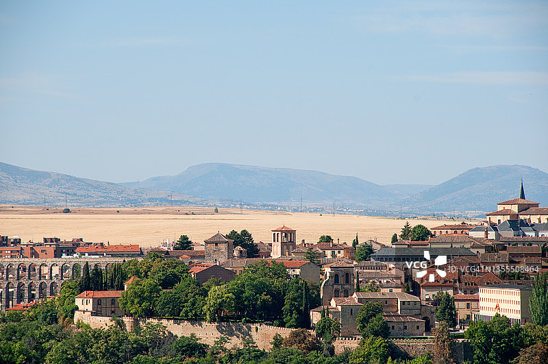 塞哥维亚城市景观图片素材