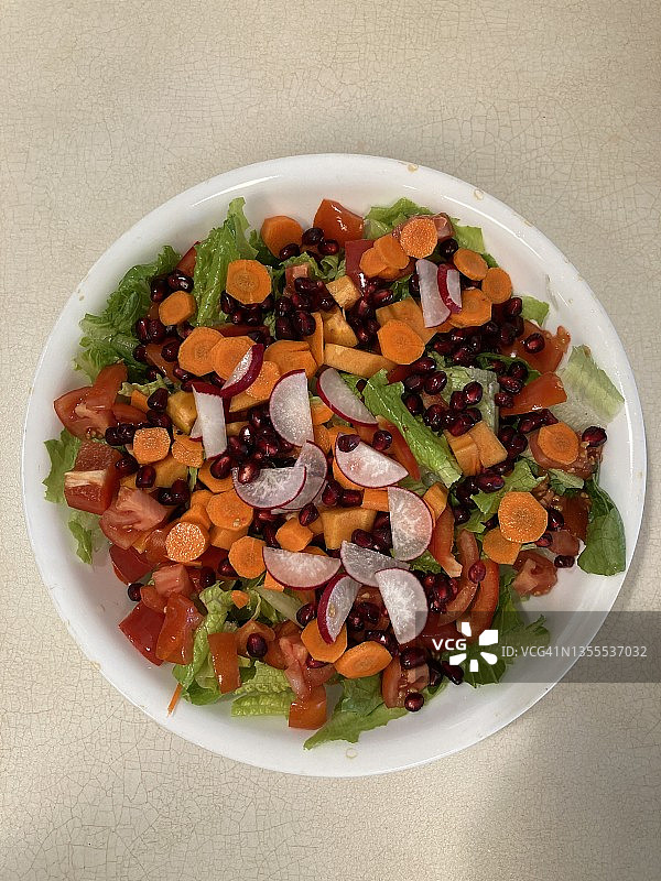 自制秋季沙拉图片素材