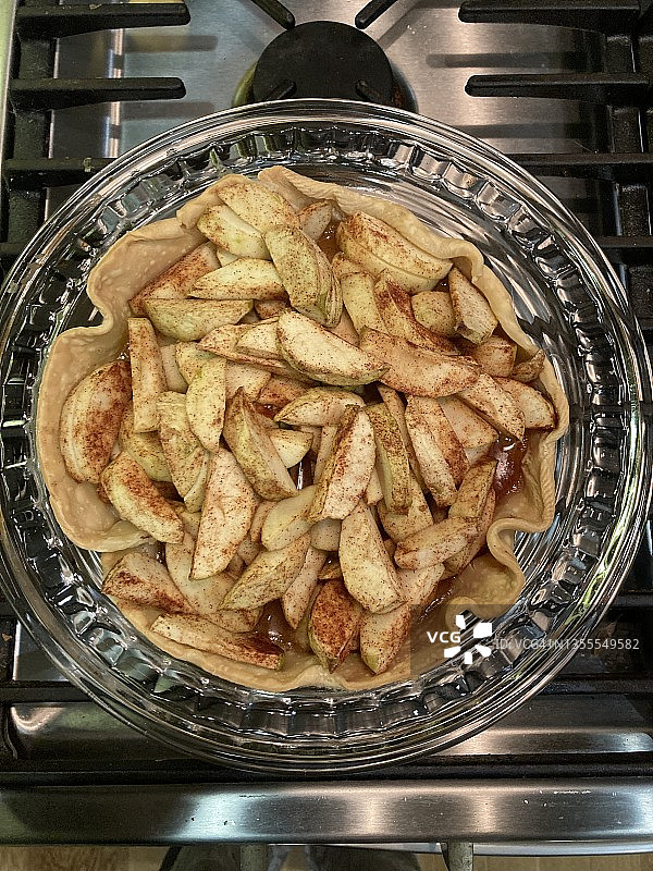 开面苹果派图片素材