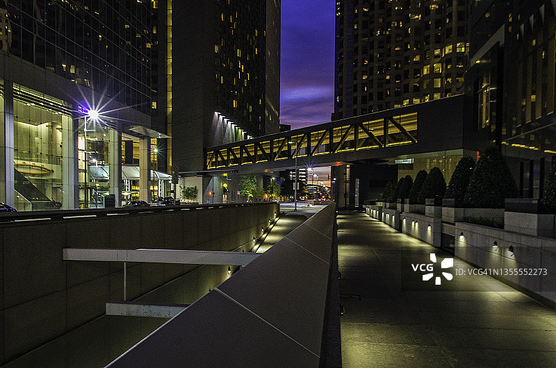 休斯顿市中心夜景图片素材