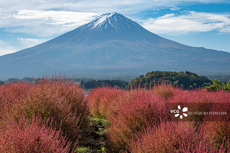 秋季富士山风光图片素材
