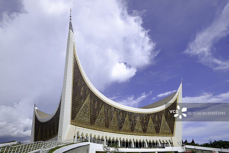西苏门答腊巴东大清真寺图片素材