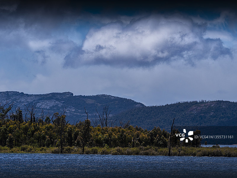 沃图克湖，格兰屏，维多利亚州西部地区，澳大利亚图片素材