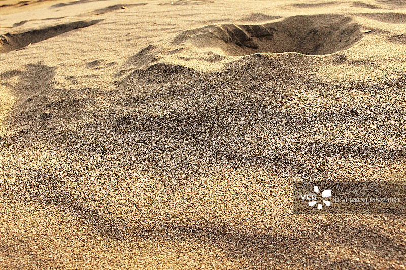 海滩沙子的图案和形状图片素材