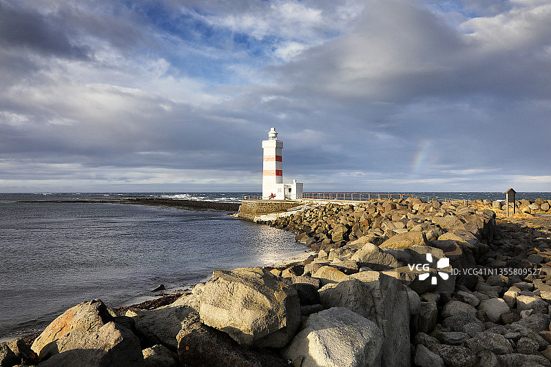冰岛的灯塔图片素材