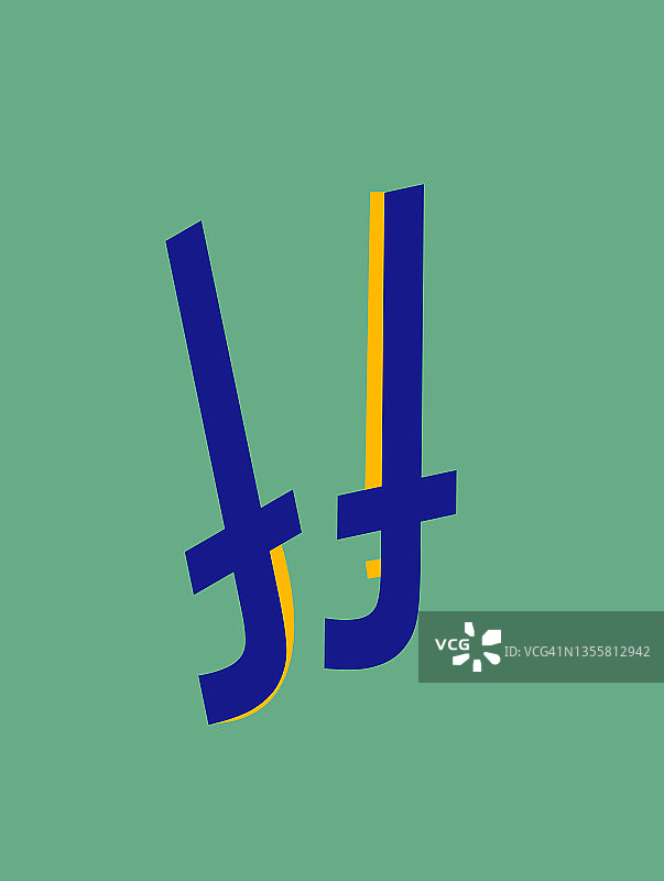 埃及人形Facebook字母插画图片素材