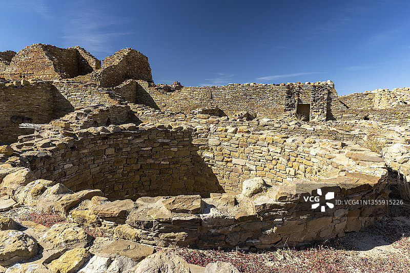 查科文化国家历史公园的阿罗约村遗址图片素材