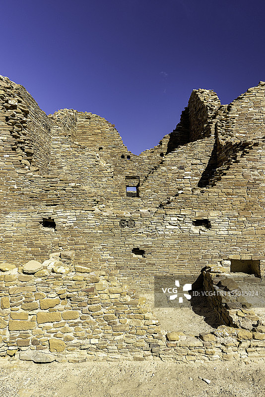 查科文化国家历史公园的阿罗约村遗址图片素材