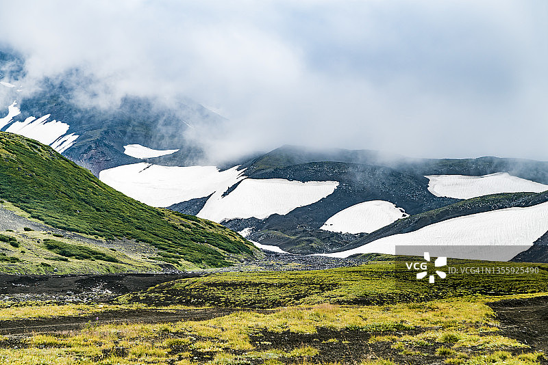 俄罗斯堪察加火山风光图片素材