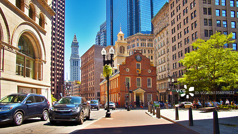 波士顿市中心老市政厅图片素材