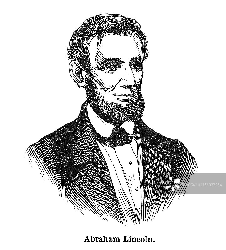 亚伯拉罕·林肯肖像图片素材