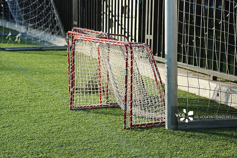 儿童队训练用小型足球门图片素材