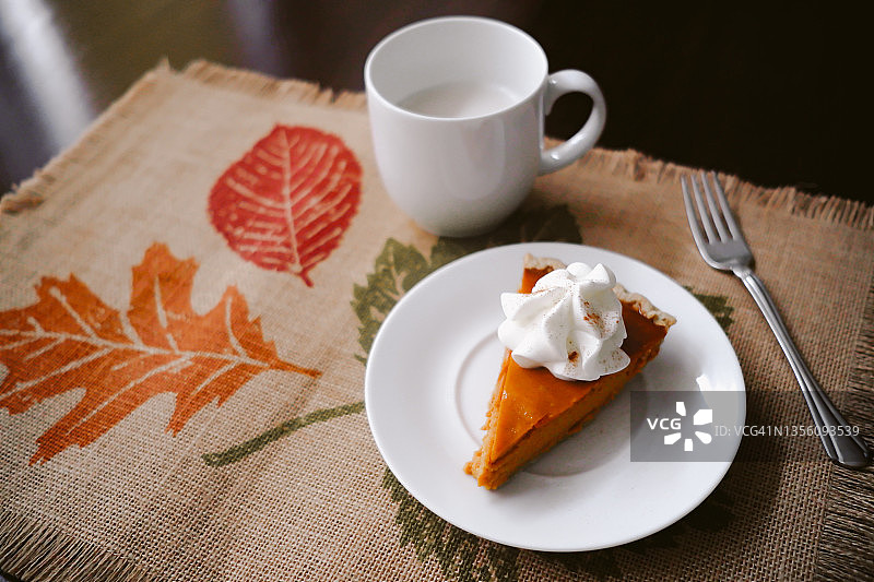 南瓜派切片图片素材