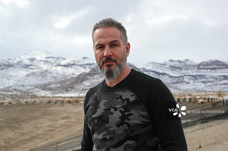 内华达州的寒冷一天图片素材