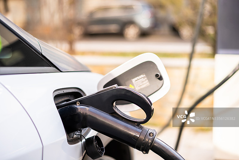 电动汽车充电站图片素材