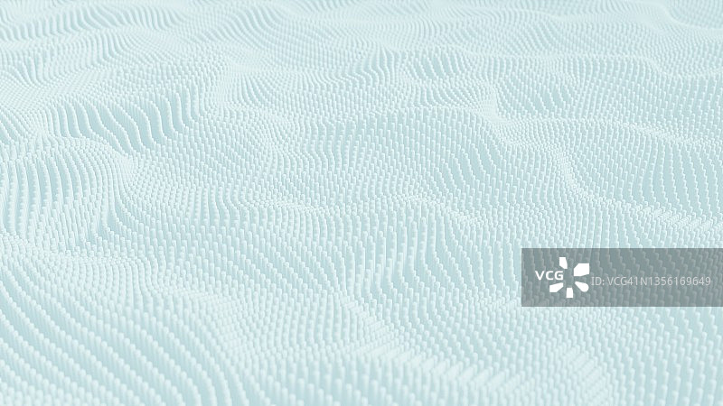 数字景观鸟瞰图的3D渲染图片素材