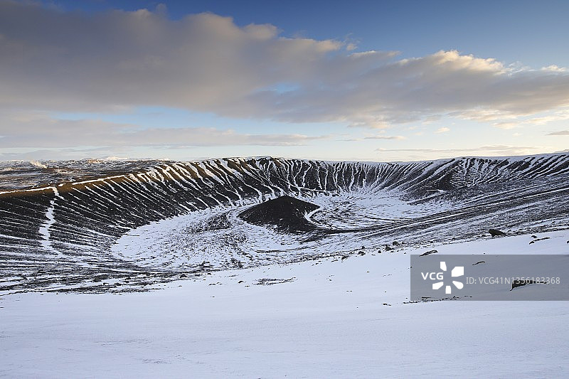 冰岛的Hverfjall火山口图片素材