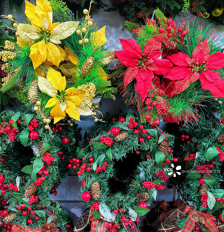 圣诞花环图片素材