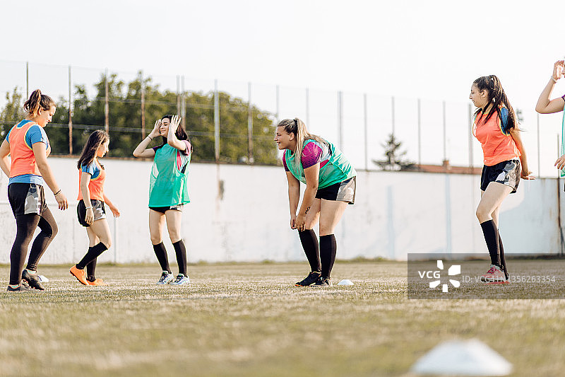 女子橄榄球比赛图片素材