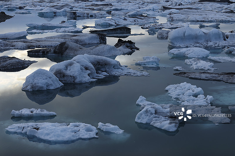 冰岛南区冰川冰泻湖图片素材