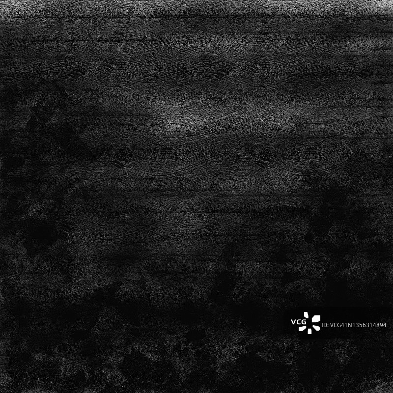 电脑程序在黑色背景上盖印灰色，抽象艺术粗糙纹理作品。当代艺术单色艺术纸画布，框架留白明信片空间图片素材