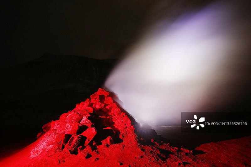 冰岛惠里尔地热资源图片素材