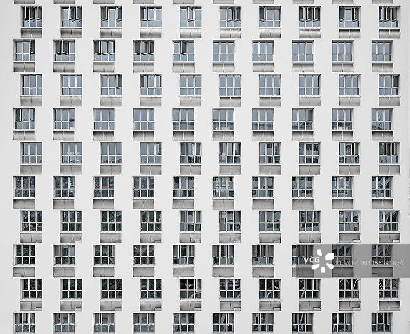 抽象建筑立面重复图案图片素材