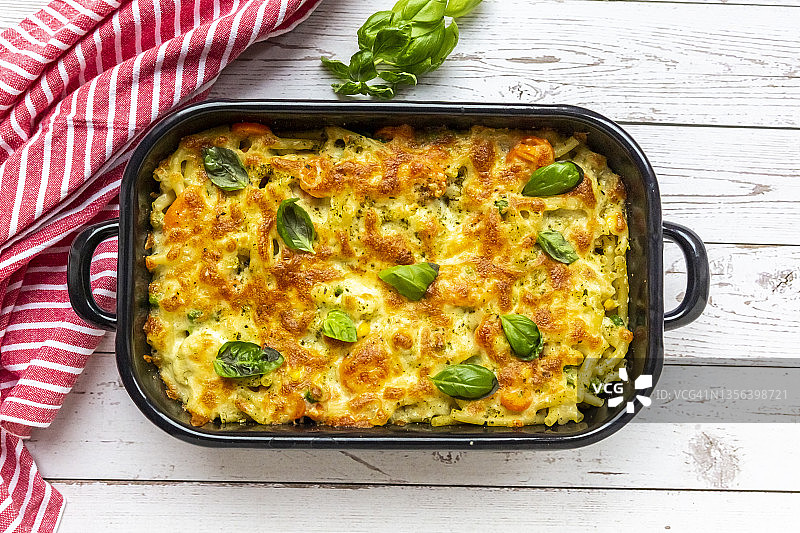 素食烤意面图片素材