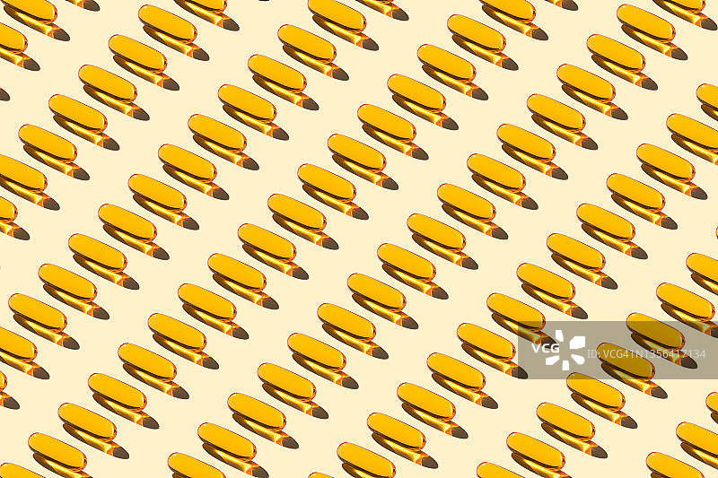鱼油软胶囊重复图案图片素材