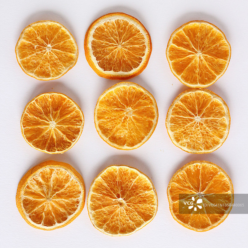 干燥的橙子切片图片素材