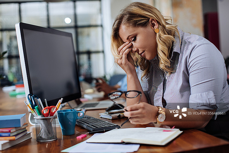 工作场所中艰难的一天图片素材