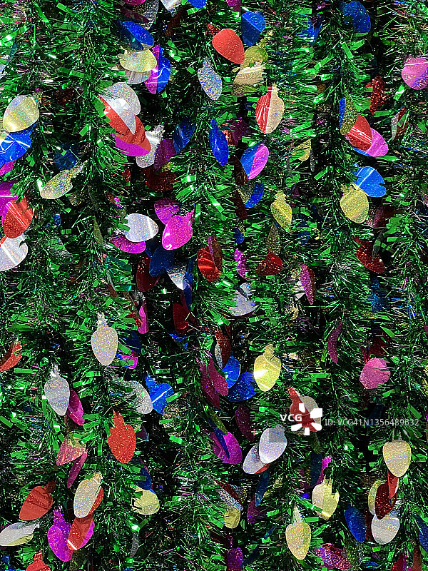 全画幅彩色圣诞花环图片素材