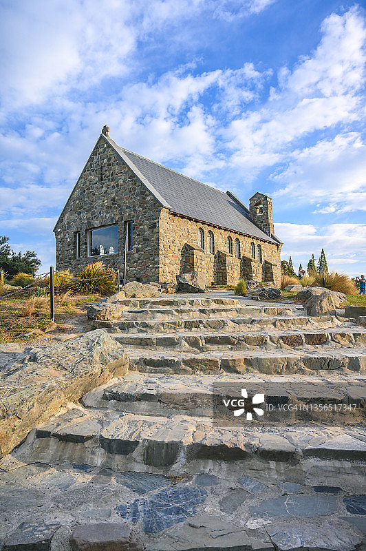 特卡波湖的好牧羊人教堂图片素材