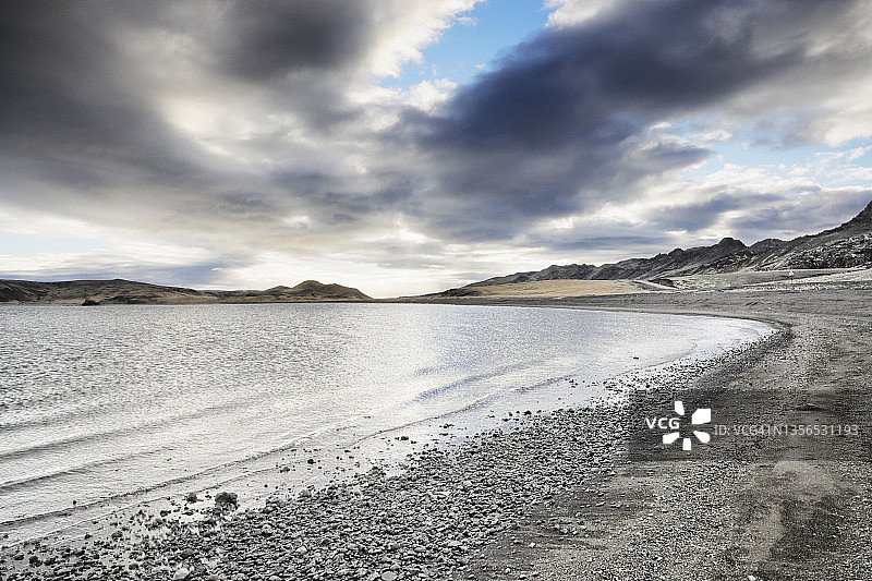 冰岛克莱瓦湖图片素材