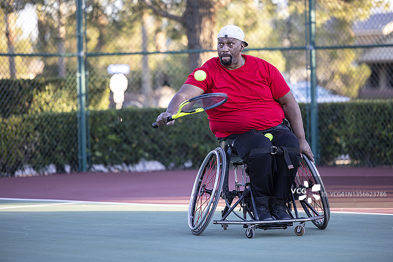 轮椅网球图片素材
