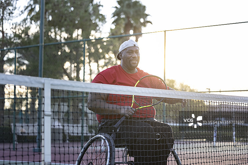 轮椅网球图片素材