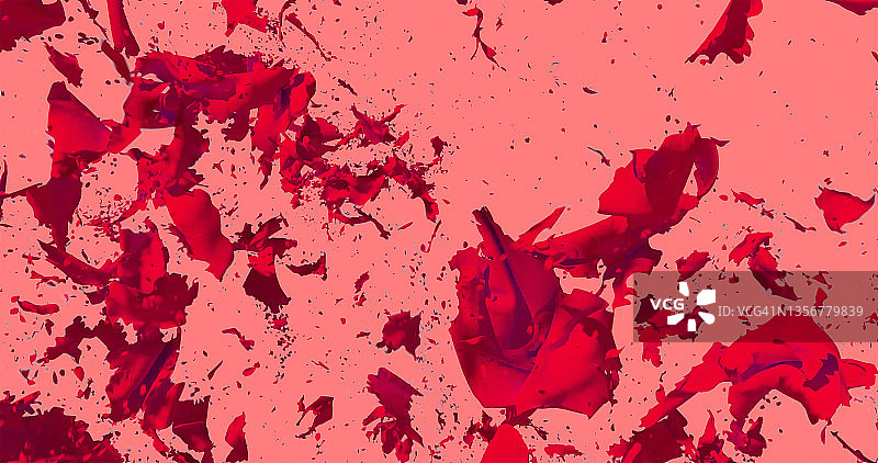 4K撕裂布料抽象3D渲染图片素材