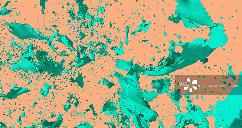 4K撕裂布料抽象3D渲染图片素材