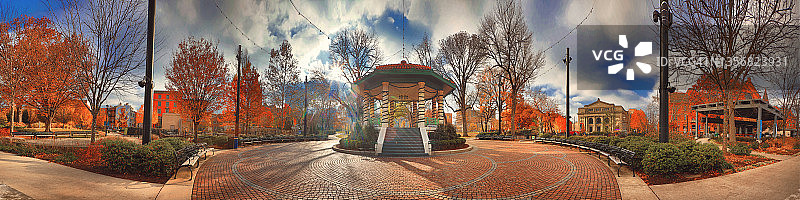 华盛顿公园凉亭全景图片素材