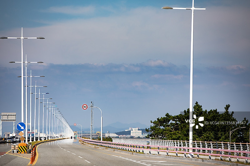 韩国新万金海堤公路图片素材