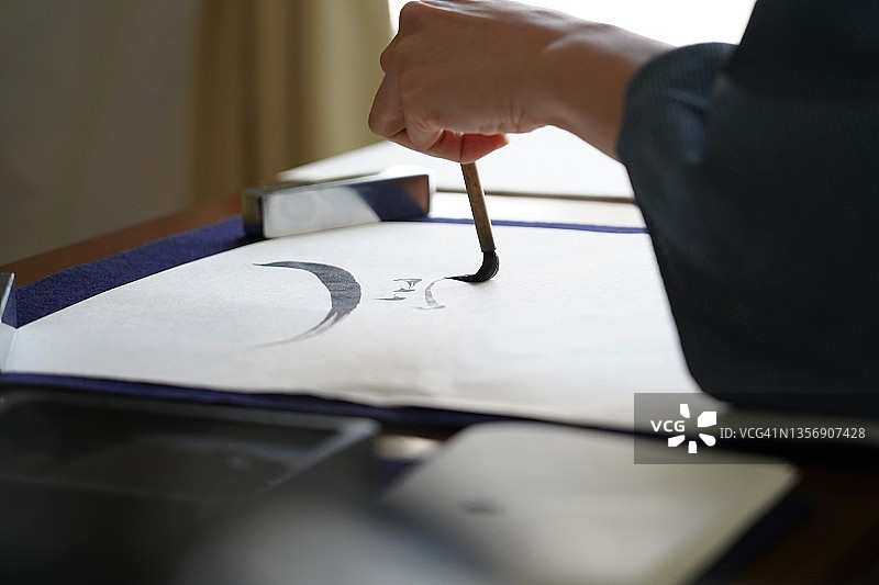 书法场景：书写图片素材