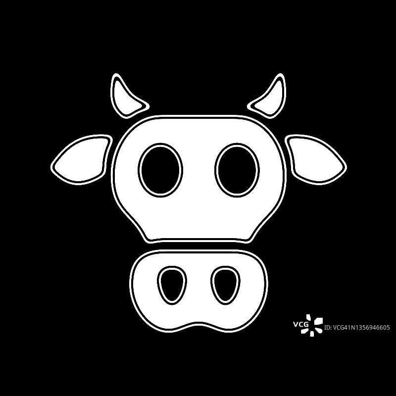 奶牛图标图片素材