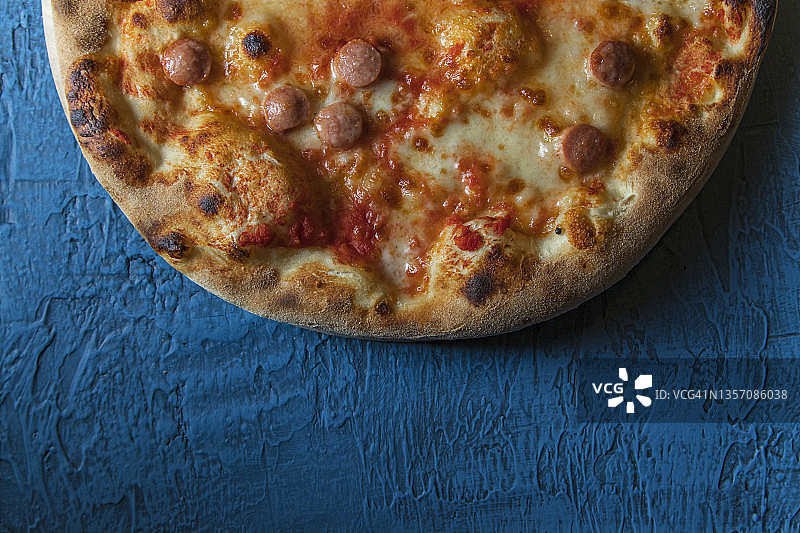 德式香肠披萨图片素材